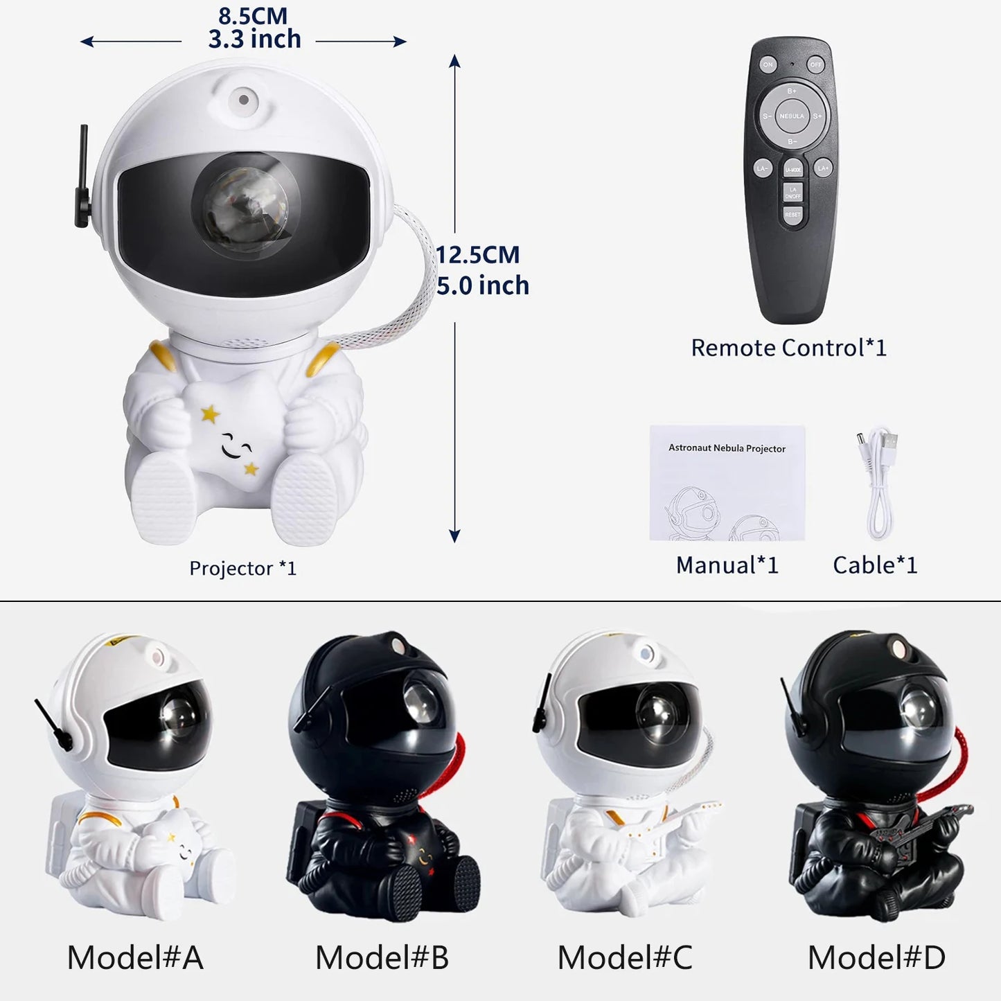 Pointbazzar™ Galaxy Star Astronaut Projector