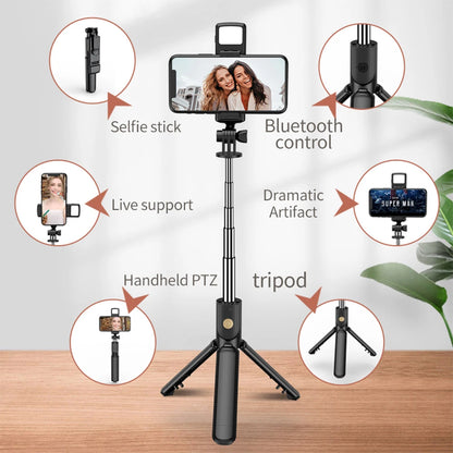 Pointbazzar™ Wireless Selfie Stick Tripod Stand with Bluetooth