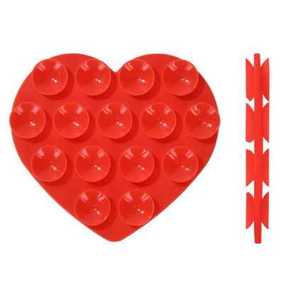 Pointbazzar™ Heart-shape Sucker Support Silicone