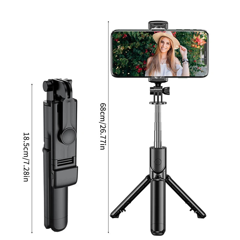 Pointbazzar™ Wireless Selfie Stick Tripod Stand with Bluetooth