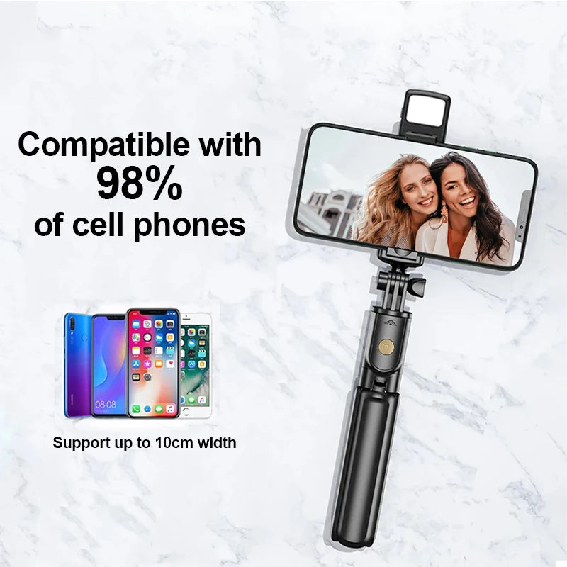 Pointbazzar™ Wireless Selfie Stick Tripod Stand with Bluetooth